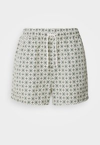 Les Deux TAPESTRY - Rövidnadrágok - ivory/light jade green