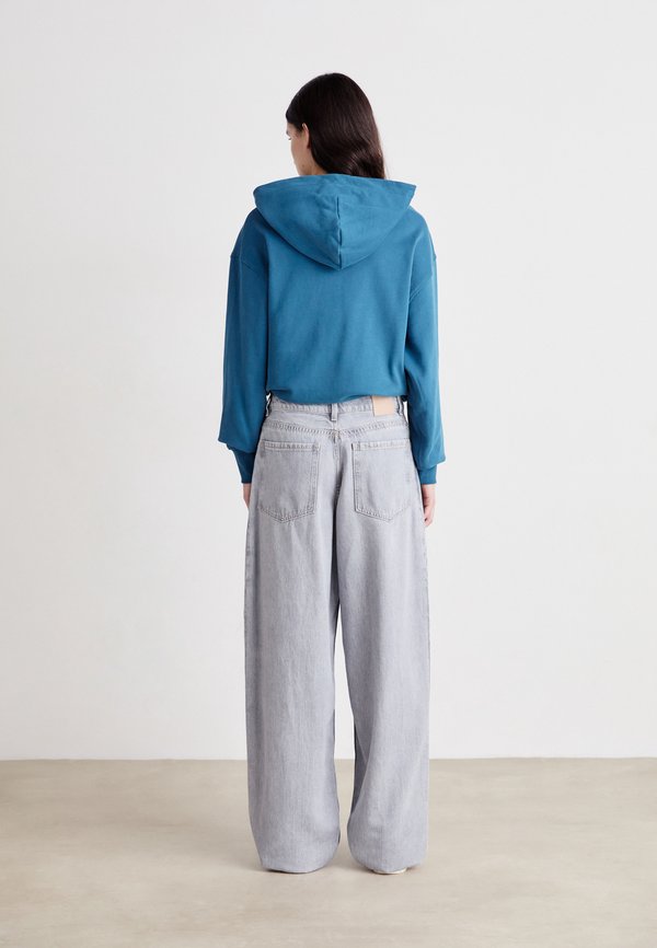 SLOUCHY PLEATED - Wide Leg - charcoal2