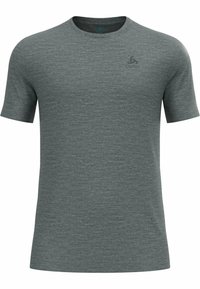CREW NECK - Camiseta básica - odlo steel grey melange