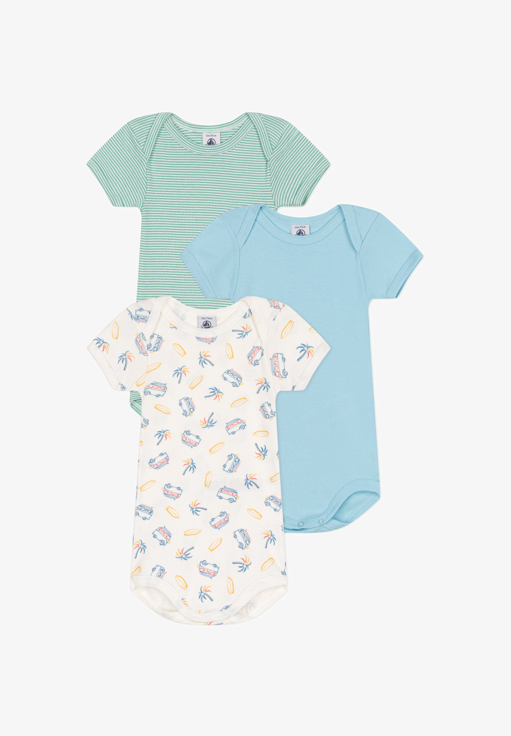 Body Maniche Corte Petit Bateau - Pacco Da 3 Per Bimba, 100% Cotone - Foto 6