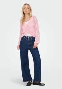 ONLY ONLNOLA LIFE RUCHING - Pullover - candy pink