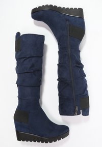 Tamaris Botas de cuña - dark blue