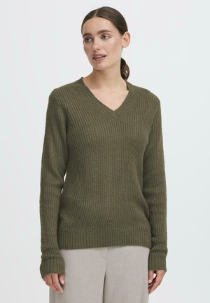 SINVI - Jumper - smokey olive melange
