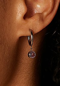 Lucardi Boucles d'oreilles - silver-coloured/pink