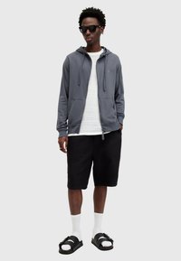 AllSaints BRACE ZIP HOODY - Majica s kapuljačom i patentnim zatvaračem - workers blue