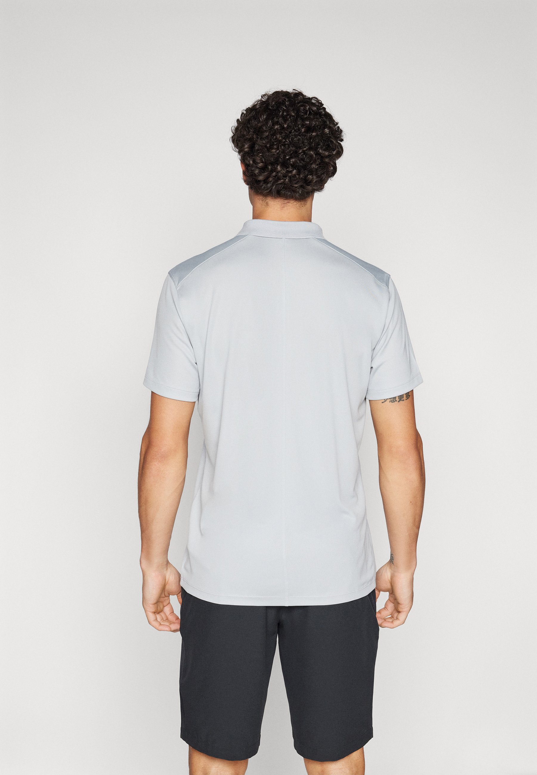 nike grey golf polo shirt