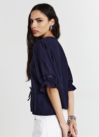 Calliope RICAMO A JOUR - Blouse - blu