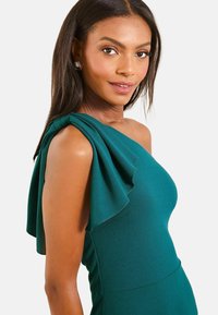 Lipsy PETITE FIT - ONE SHOULDER BOW - Iltapuku - teal