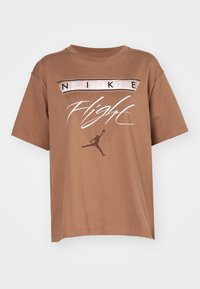 JORDAN FLIGHT HERITAGE - T-shirt print - archaeo brown