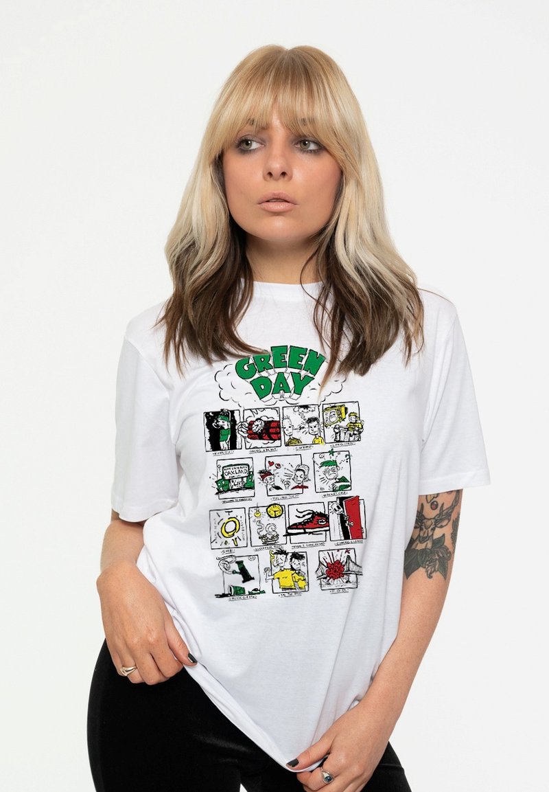 Paradiso Clothing GREEN DAY DOOKIE HALL OF FAME UNISEX - Print T-shirt - white