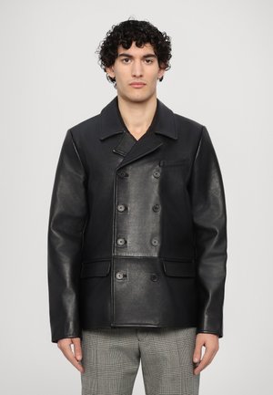 BLOUSON - Chaqueta de cuero - black