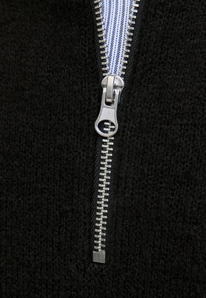 Jack & Jones, JJESOHO OLLIE KNIT HALF ZIP - Vesta - black