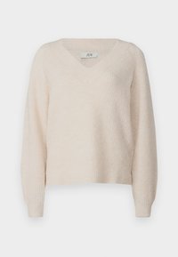 JDYINGEBORG ADA LIFE V-NECK - Vesta - pumice stone