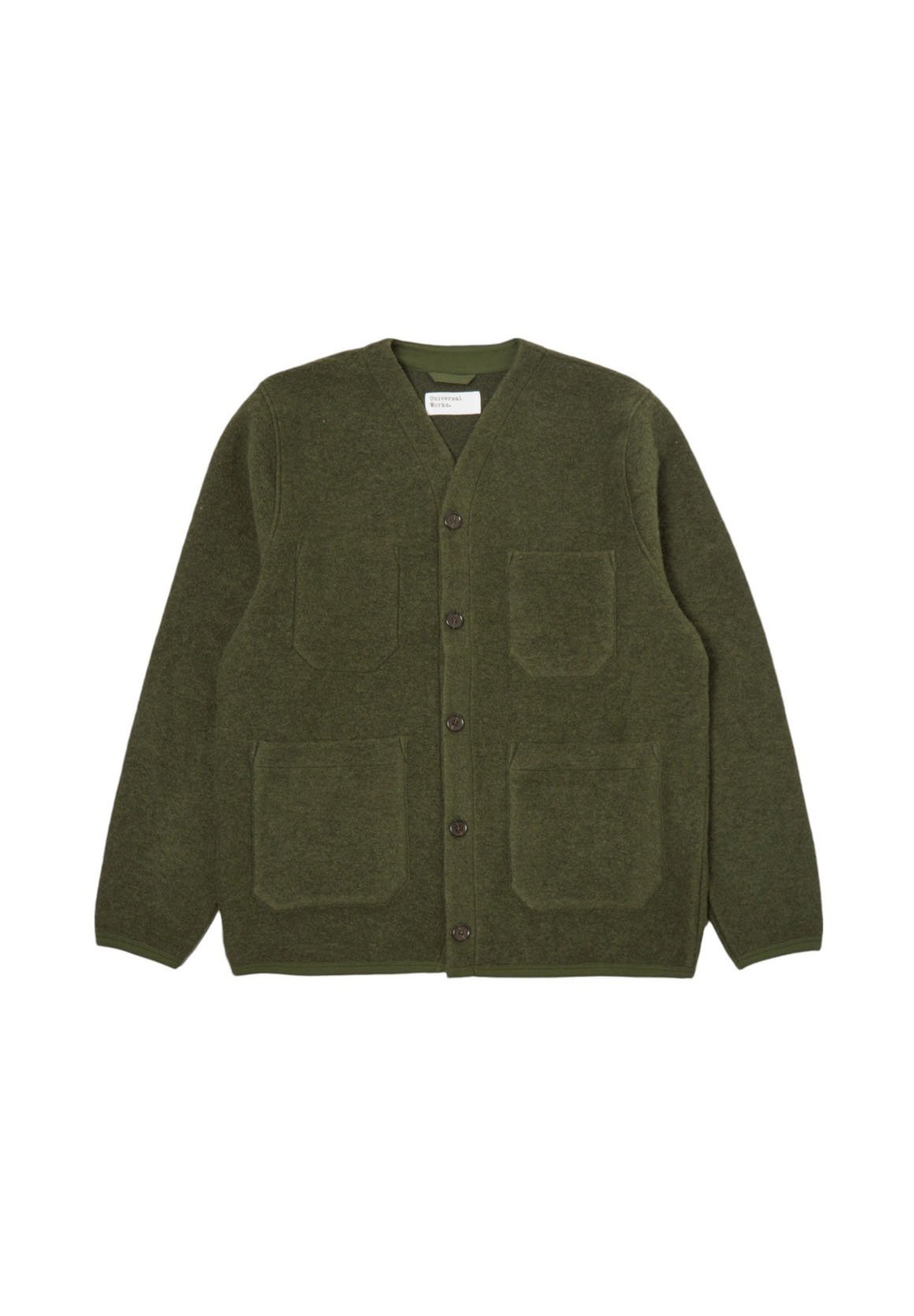 Universal Works Cardigan - green olive/verde - Zalando.it Universal Works Cardigan - green olive/verde - Zalando.it