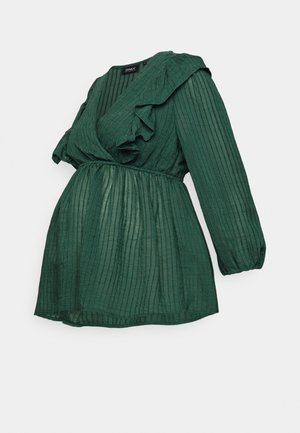 OLMLONDON RUFFLE TOP  - Skjorta - trekking green