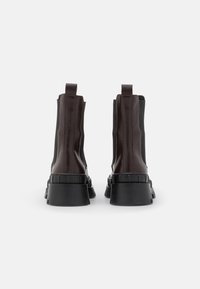 Zign LEATHER - Botas de tornozelo com plataforma - dark brown