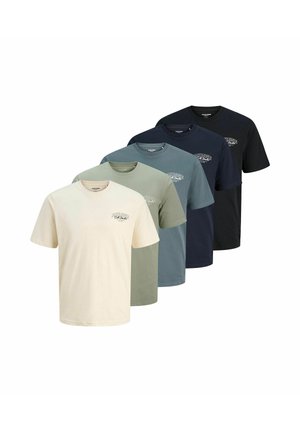 PACK OF 5 - T-shirt con stampa - antique white