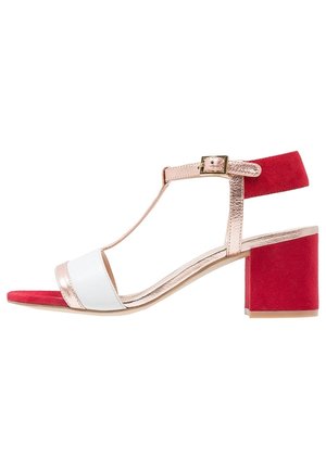Páskové sandály  - red
