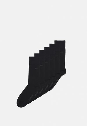 MEN CASUAL FLAT CARTER 6 PACK - Chaussettes - black