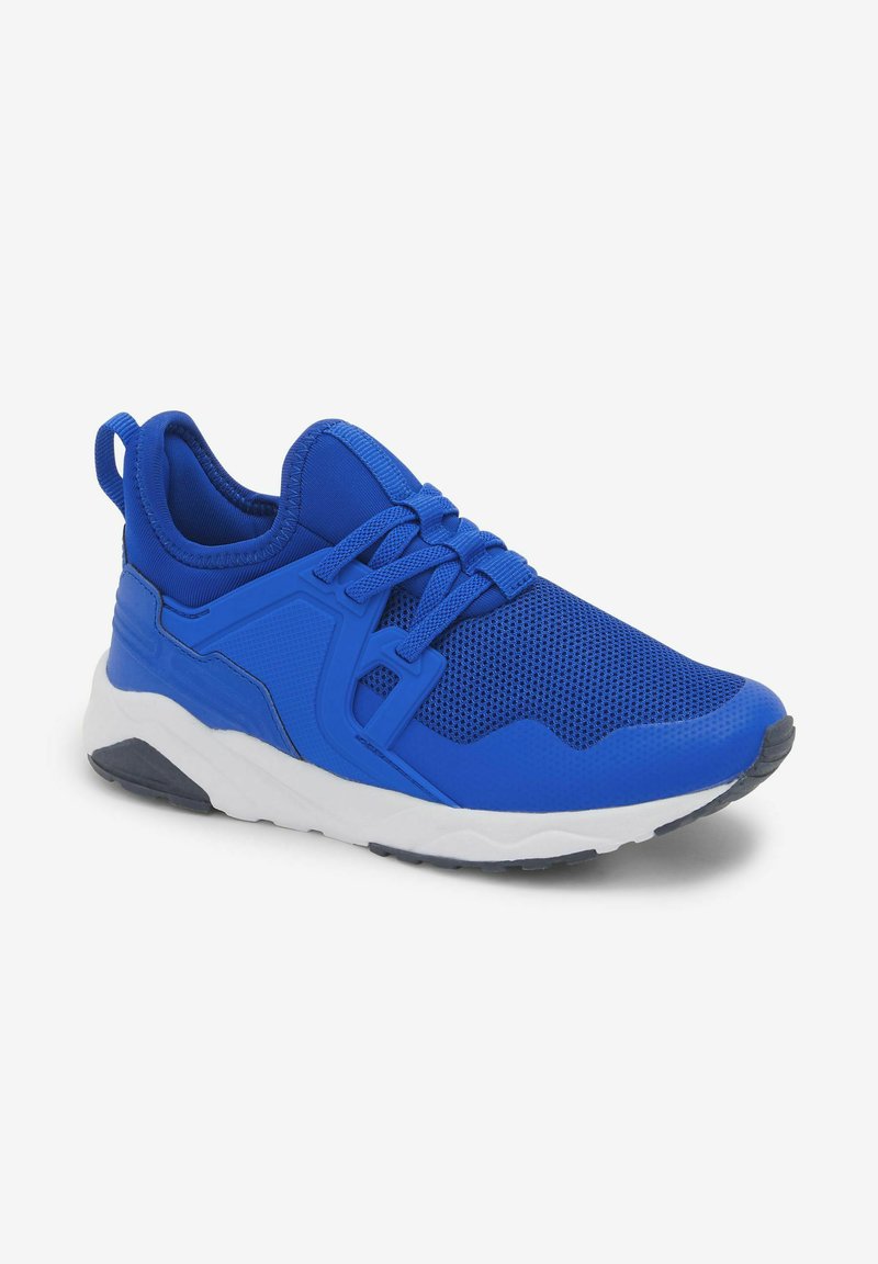 blue mesh sneakers