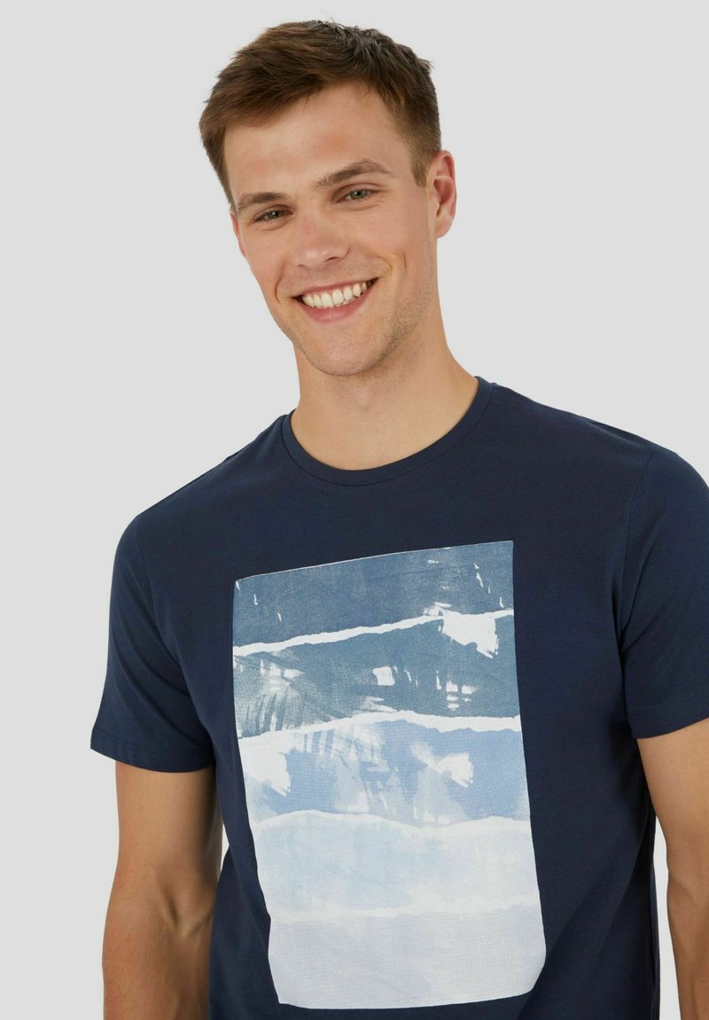 Herren T-Shirts basic | Conbipel T-Shirt print blu/blau - SL27017 Herren T-Shirts basic | Conbipel T-Shirt print blu/blau - SL27017