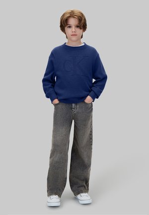 Calvin Klein Jeans, CALVIN KLEIN JEANS KIDS' KNIT LOGO JUMPER - Strickpullover - estate blue