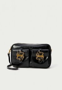 Just Cavalli ICONIC SNAKES POCKETS - Cross body bag - black