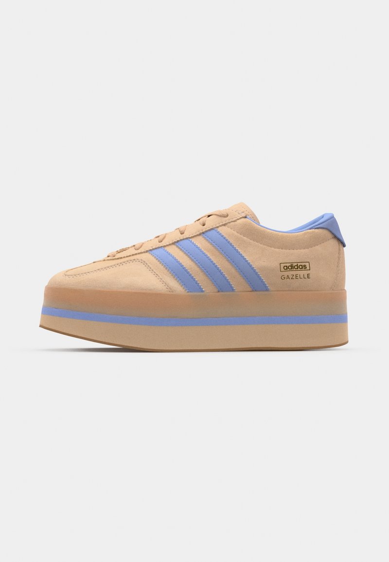 adidas Originals GAZELLE STACK W - Baskets basses - halo blush/blue  spark/beige - ZALANDO