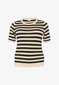 Geselecteerd, smoke gray black deep stripe