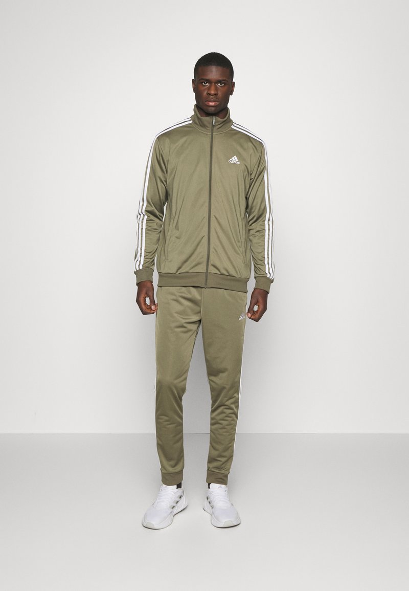 adidas Sportswear 3STRIPE TRACKSUIT Tracksuit olive strata/olive
