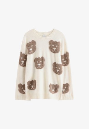 Lindex, LINDEX FINE-KNIT JUMPER LINDEX - Striktrøje - light beige melange