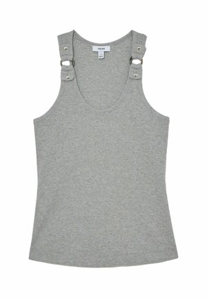 Reiss, REGULAR FIT - BELLA STRETCH HARDWARE-DETAIL VEST . - Top - grey marl
