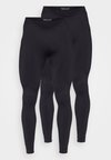 2 PACK REGULAR LENGTH SPORT LEGGINGS - Leggings - black