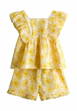 REGULAR FIT - SQUARE NECK SET - Pantaloni scurți - yellow daisy