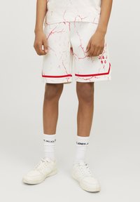 Jack & Jones Performance JJKEY SPORTY RELAXED  - Treningo apatinė dalis - white