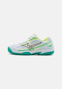 Mizuno BREAK SHOT 4 CC - da tennis per terra battuta - white/black/sunny lime