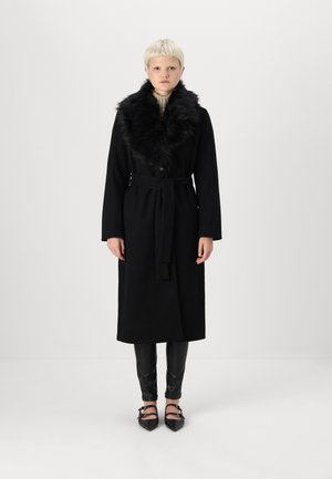 VILA VIMETIL LONG COAT - Klassisk frakke - black