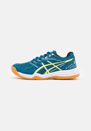 UPCOURT UNISEX - Boty na házenou - deep sea teal/glow yellow