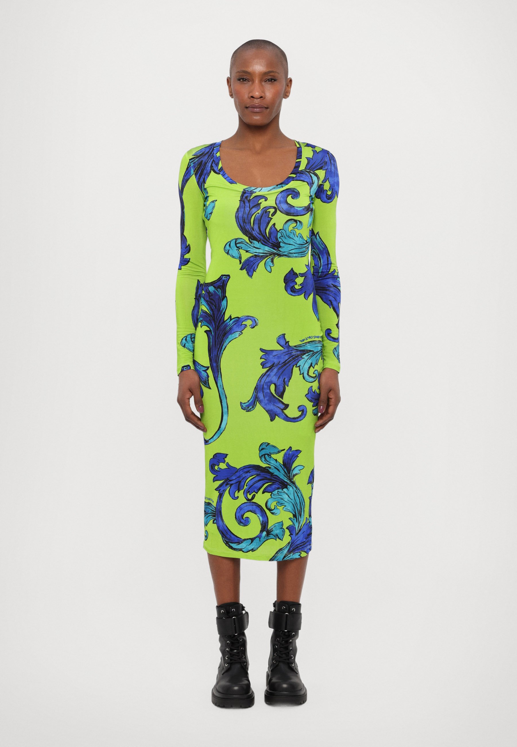 Versace Jeans Couture Jersey dress - kiwi/neon green - Zalando.co.uk