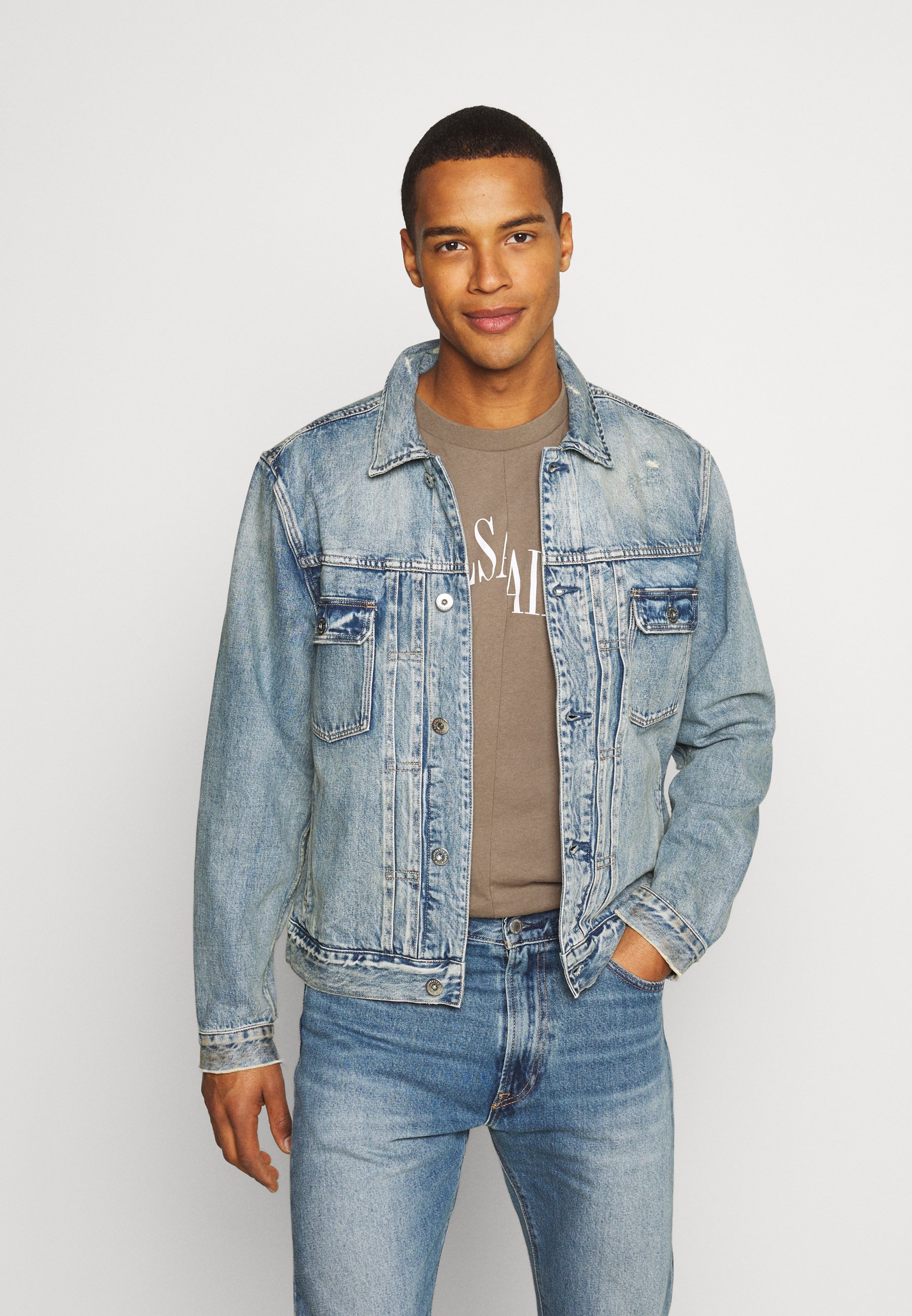 all saints denim jacket
