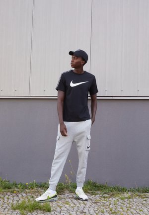 REPEAT PANT - Pantalon cargo - dark grey heather/black