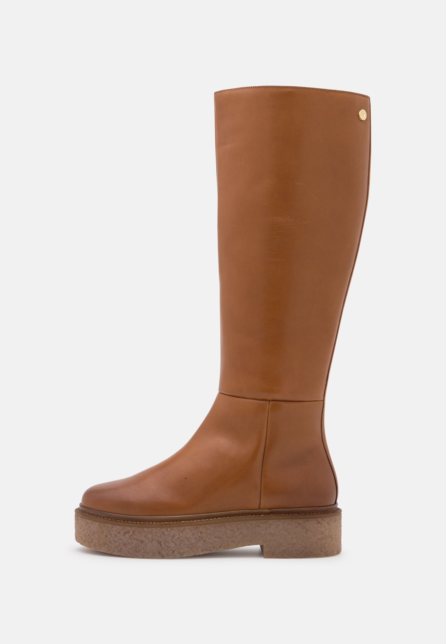platform tan boots