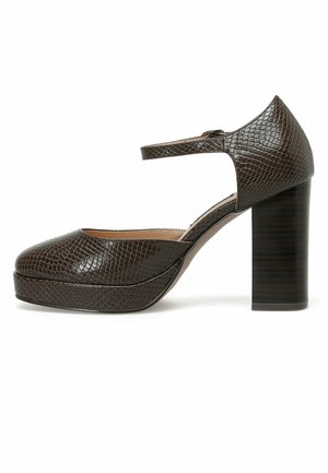 TUNTA 2PR - Platform heels - brown