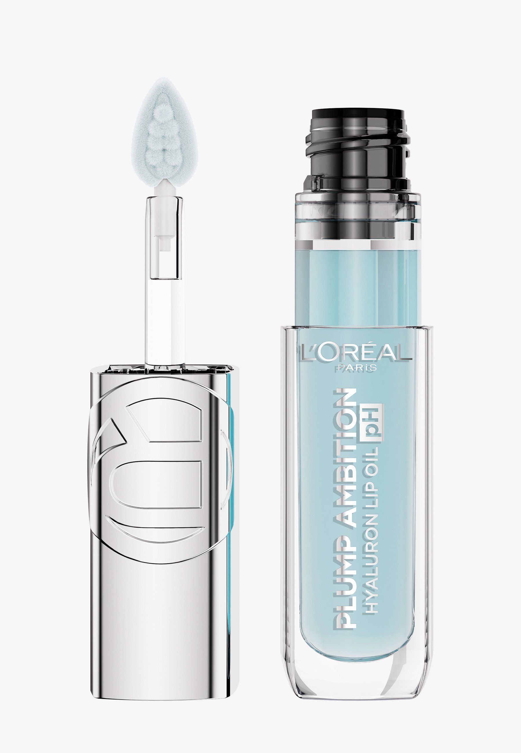 L'Oréal Paris PLUMP AMBITION HYALURON LIP OIL PH - Huile à lèvres - cristal  ice/bleu clair