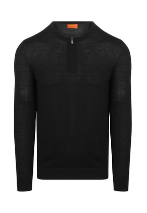 CREW ZIP  - Strickpullover - zwart