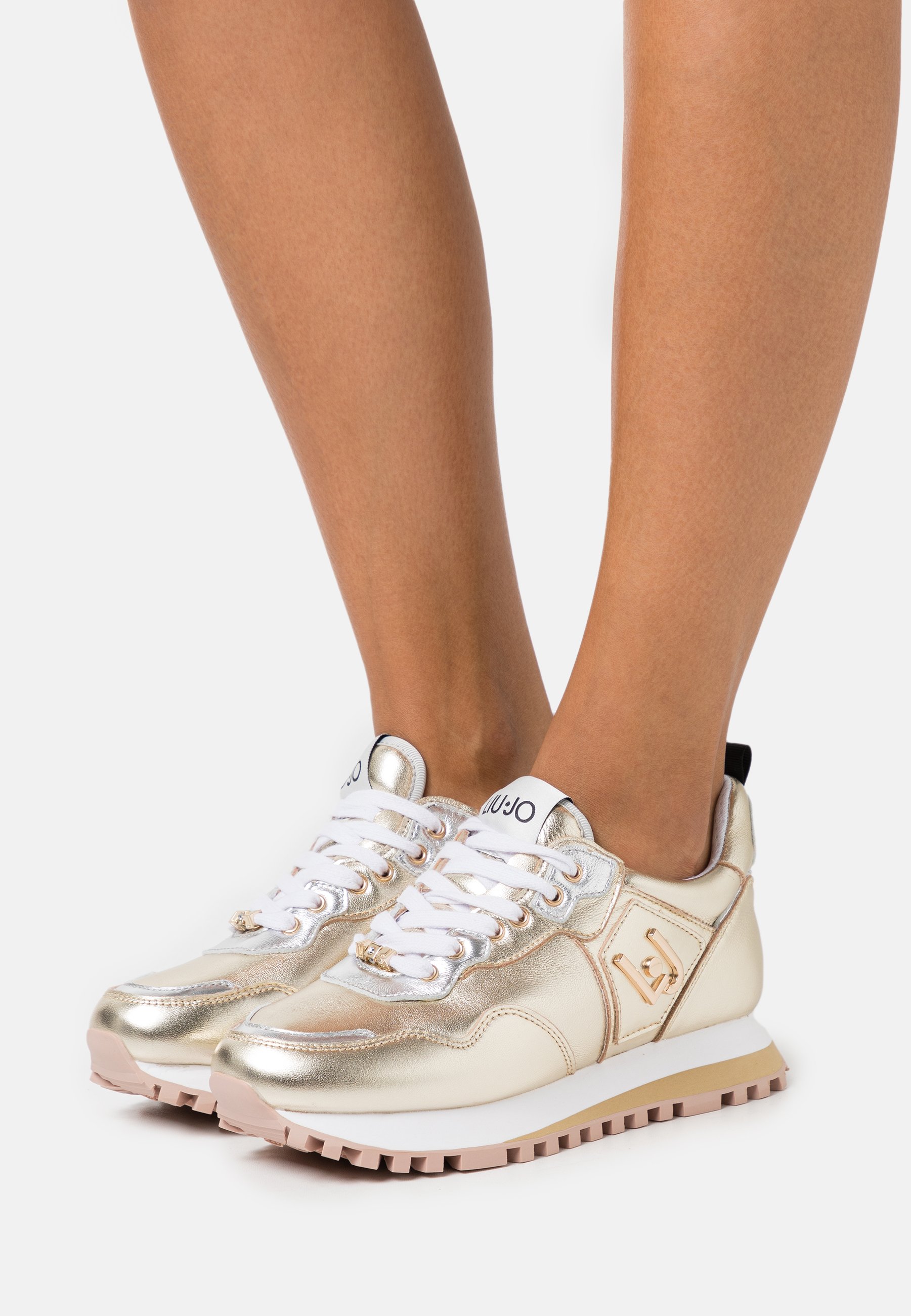 Liu Jo Jeans Sneakers laag - metallic light gold/goudkleurig - Zalando.nl
