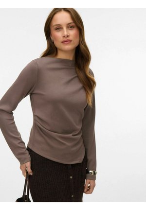 Blouse - dark brown gunmetal