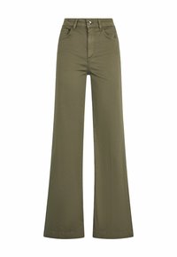 HIGH RISE  FLARED - Pantaloni - olive