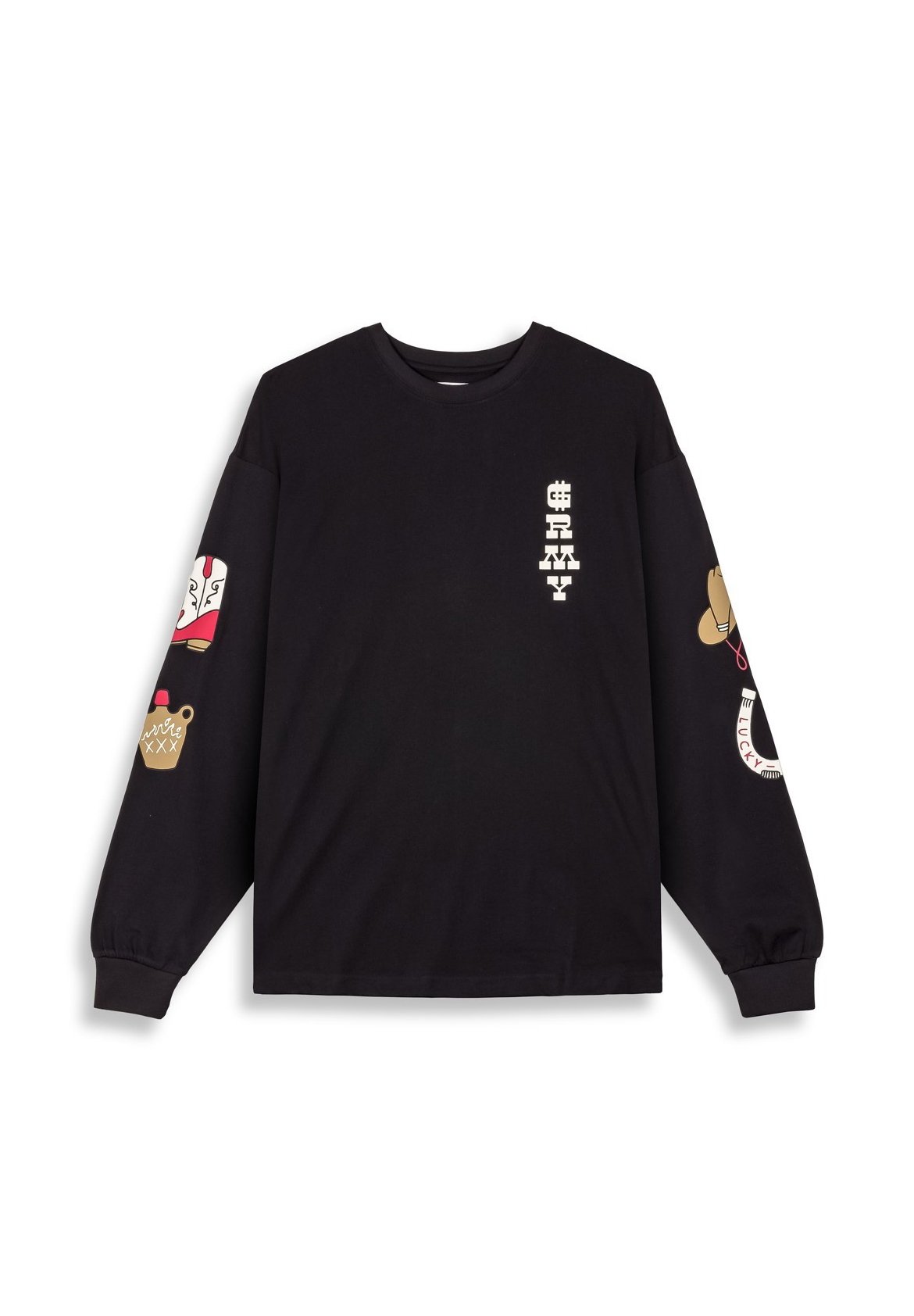 Grimey JURASSIC PROUD - Long sleeved top - black - Zalando