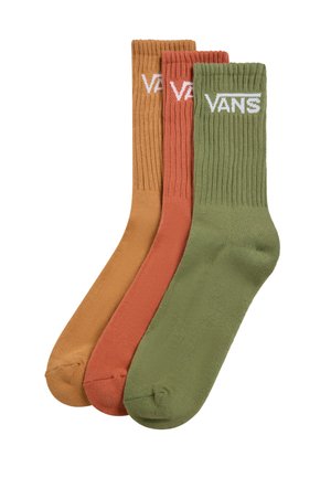 Vans 3 PACK CLASSIC CREW - Calcetines - brown sugar